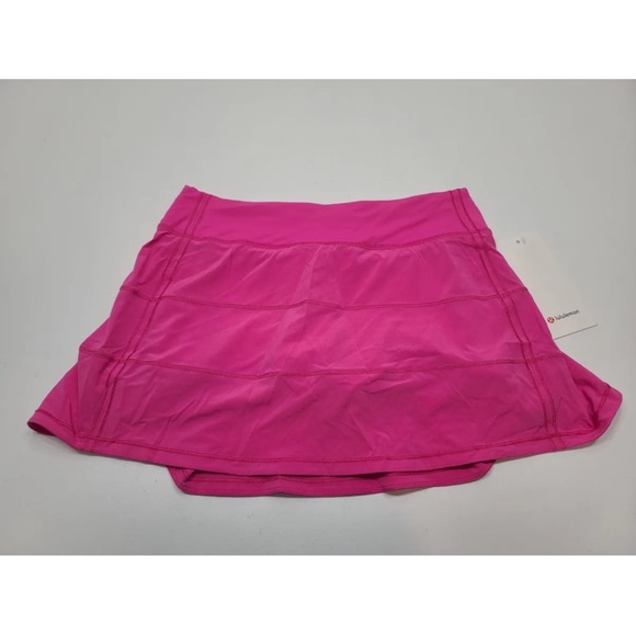 lululemon athletica Dresses & Skirts - Lululemon Pace Rival Skirt MR Long 3.5” Liner Sonic Pink Size 6 Womens NEW